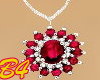 (B4) Ruby Diamond necklc