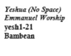 Yeshua (No Space)
