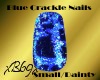 [B69]Blue Crackle Nails