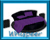 (W)8pose BedBlack/Purple