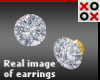 24K Diamond Bling Studs