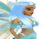 hair blue rose fairy