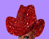 RED BLING  COWBOY HAT