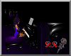 dark purple piano