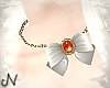 'Nyuu'RubyBow Necklace
