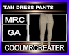 TAN DRESS PANTS