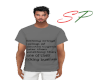(SP)  Male Quote shirt