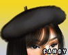 !C Fur Beret BK