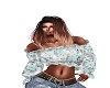 Emily Teal Floral Top