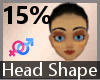Head Scale Shape 15% FA