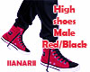 High shoes Male Red/Blac