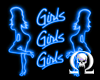 Blue Girls Neon Sign