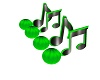 TOXIC GREEN MUSIC NOTES