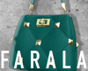 V stud bag / dark green