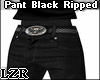 Pant Jeans Black Ripped