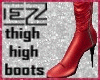 thigh high boots RED