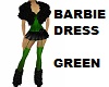 barbie dress green