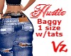 Baggy Blu Jeans w /Tats