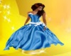 blue avond dress