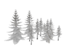Christmas tree with snow