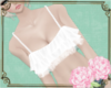 A: frill lace top white