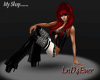 Red Blk Party Dress