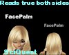 Face Palm Head Sign