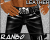 *R* Black Leather Pants