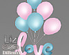 Love Balloons Pink Blue