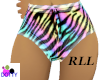 RLL wild zebra shorts
