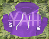 Y|Purple Crop Hoodie
