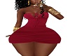TUBE DRESS -RED RLL