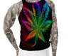 Neon Weed Shirt Male