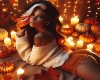 Autumn Babe Cutout