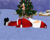jumping on santa