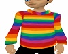 Rainbow Print Sweater
