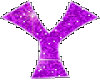 Purple Glitter Y