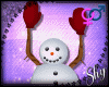 !PS Snowman Gloves RED