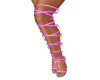 pink chain heels