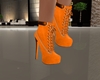 Orange Hightop Boots