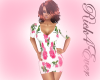 ROSE PRINT  PREGO DRESS