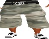 Baggy shorts army grey