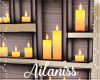 Autumn wall candles