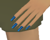 Blue Dainty Hands Nails