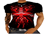 red abstract tshirt