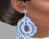 SR~Blue Crochet Earrings