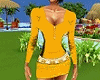 D yellow mini dress
