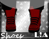 L!A red/blk sneaker