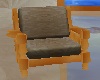 Honey Pine & Ivory Chair