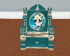 {s} teal wedding throne